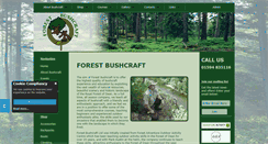 Desktop Screenshot of forest-bushcraft.co.uk