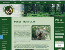 Tablet Screenshot of forest-bushcraft.co.uk